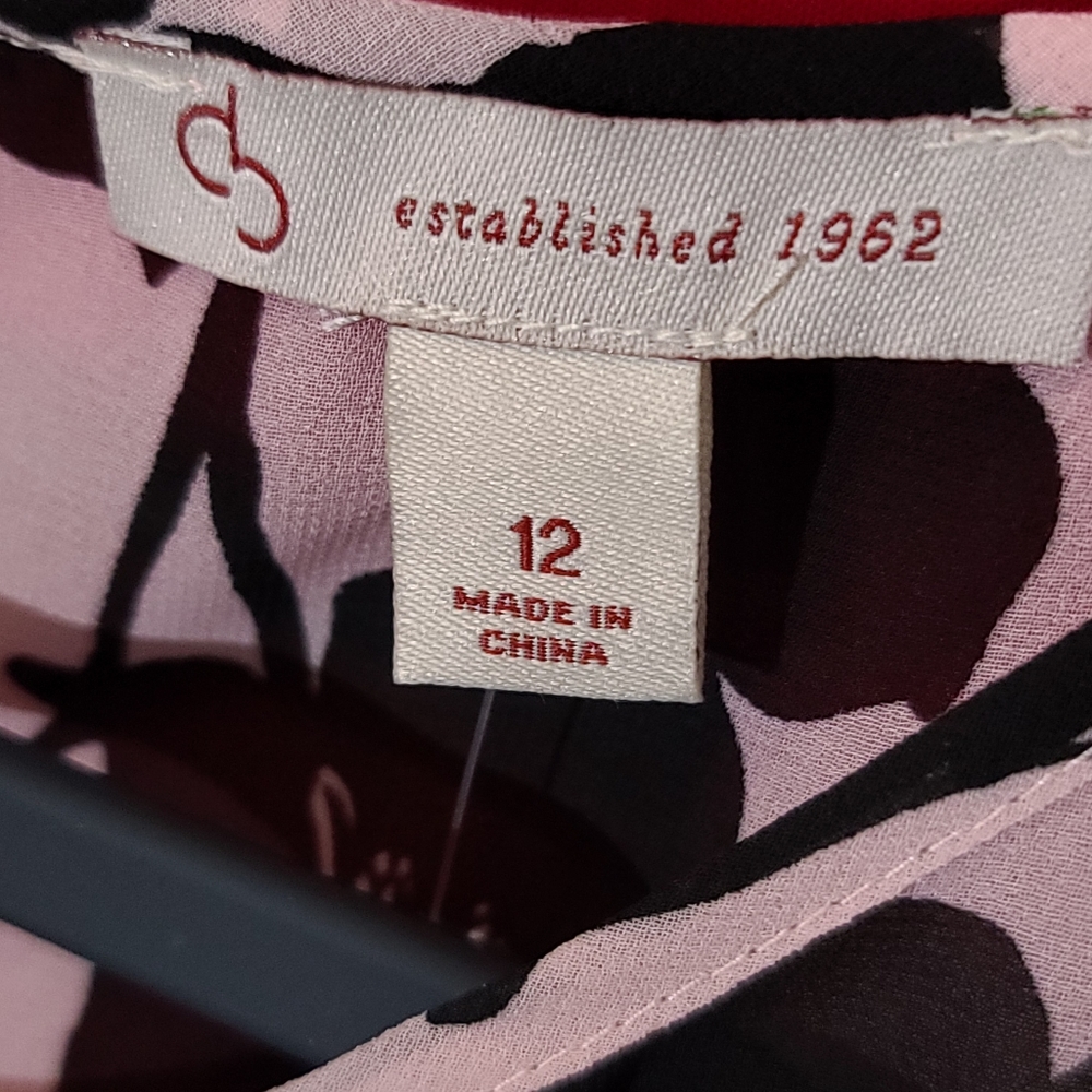 Cb established 1962 Maxi Dress Pink/ Black Size 12 - Picture 5 of 6